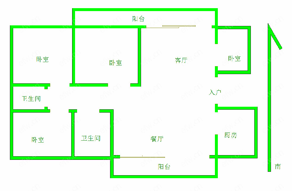 中大颐和湾（颐和湾公寓） 4室2厅