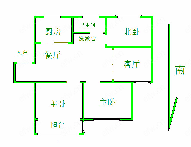 民丰西苑 3室2厅