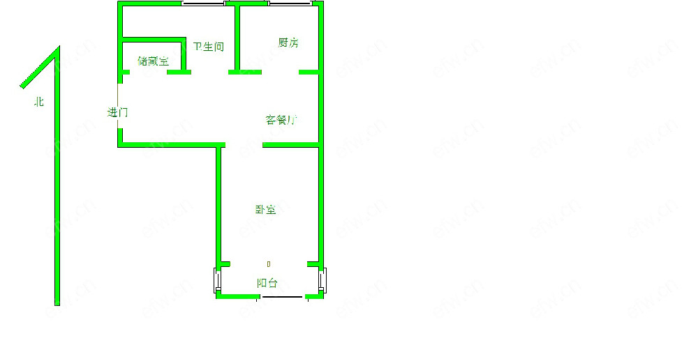 芦庄一区 精装1室1厅