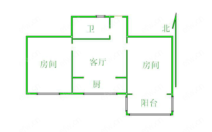 金城新村 2室1厅