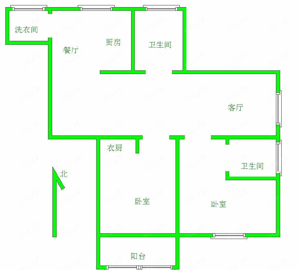 凤翔馨城 3室2厅