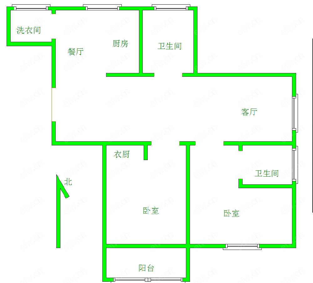 凤翔馨城 3室2厅