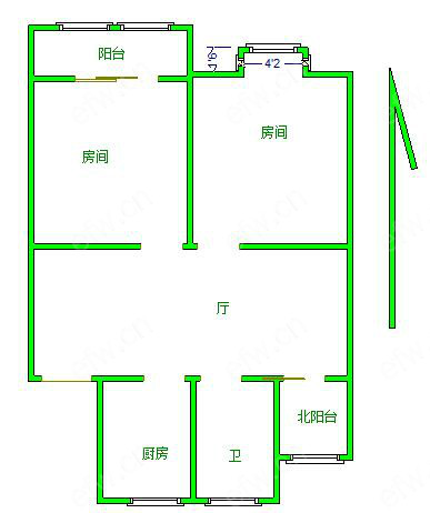 湖滨南苑 2室2厅1