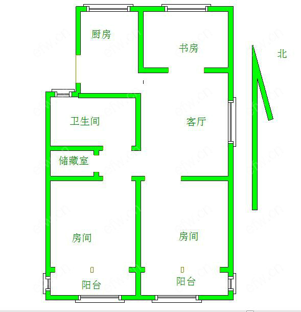 北塘大街 3室1厅