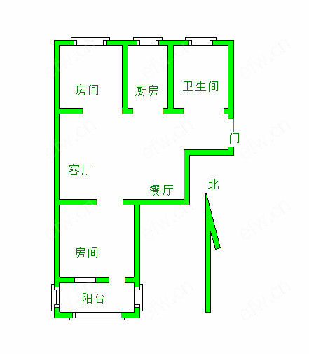 五河新村 2室1厅