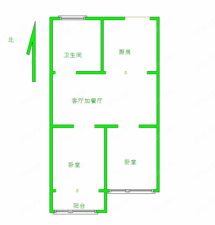 五姓巷 2室2厅 带电梯