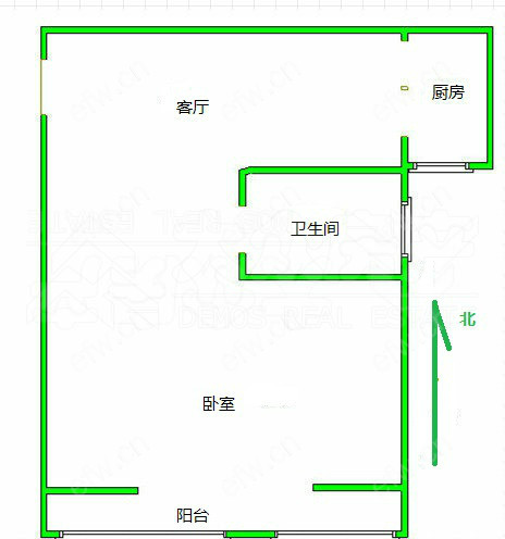 惠景家园 1室1厅