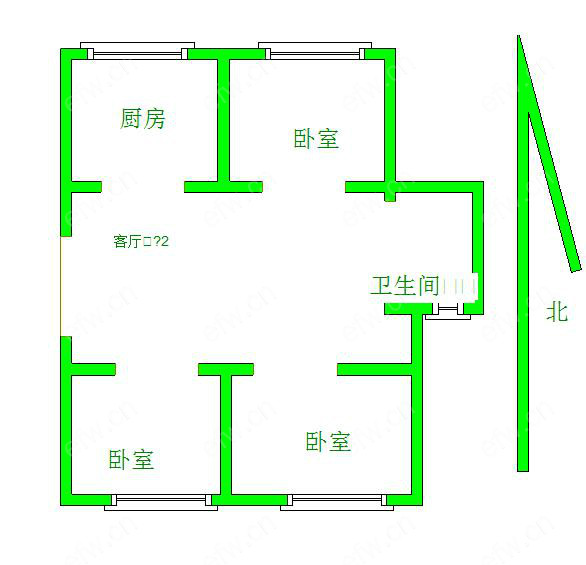 友谊路 3室1厅精装出售