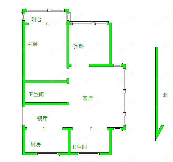 建华新村 3室2厅