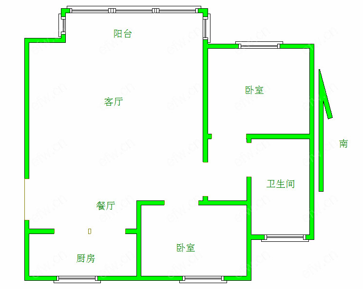 孔雀城(孔雀雅园一期） 2室2厅