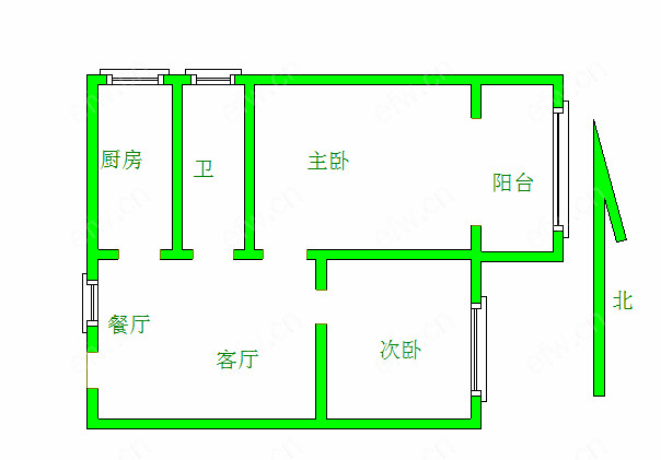 锡澄三村  2室1厅